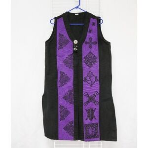 Venus Imports Purple cotton vest from Nepal - Vintage - Like new
